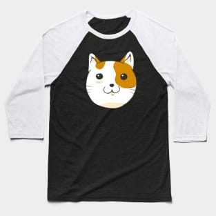 Cat Head Funny Kitty Cat Lover Gift Baseball T-Shirt